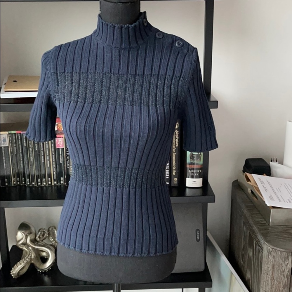 Iceberg Navy Blue Turtleneck Sweater